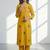Women Ethnic Motifs Printed Regular Thread Work Kurta with Trousers