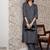 Women Solid V neck Pleated Regular Kurta with Trousers