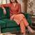 Women Ombre Dyed Regular Thread Work Kurta with Trousers