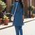 Women  Cotton V-Neck Puff Sleeves Kurta With Trouser