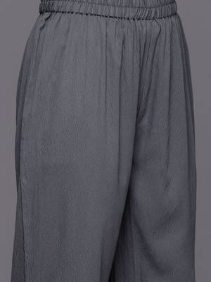 Empire Silk Crepe Kurta with Trousers 3