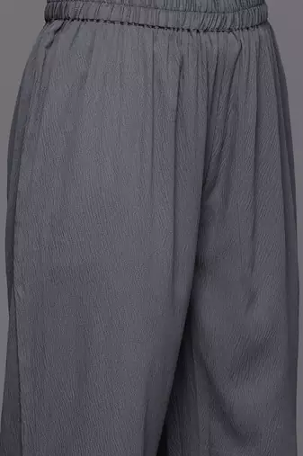 Empire Silk Crepe Kurta with Trousers