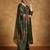 Women Floral Yoke Design Regular Thread Work Kurta with Trousers & With Dupatta