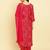 Bandhani Printed Beads & Stones Kurta With Trousers & Dupatta