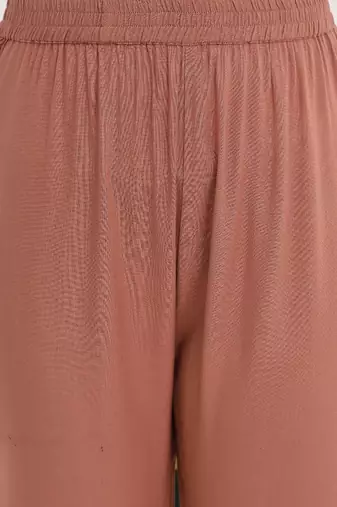 Ethnic Motifs Embroidered Thread Work Pure Cotton Kurta & Trousers With Dupatta