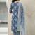 Women Floral Printed Regular Thread Work Pure Cotton Kurta with Trousers & With Dupatta