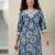 Women Floral Printed Regular Thread Work Pure Cotton Kurta with Trousers & With Dupatta
