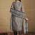 Women Floral Regular Beads and Stones Kurta with Trousers & Dupatta
