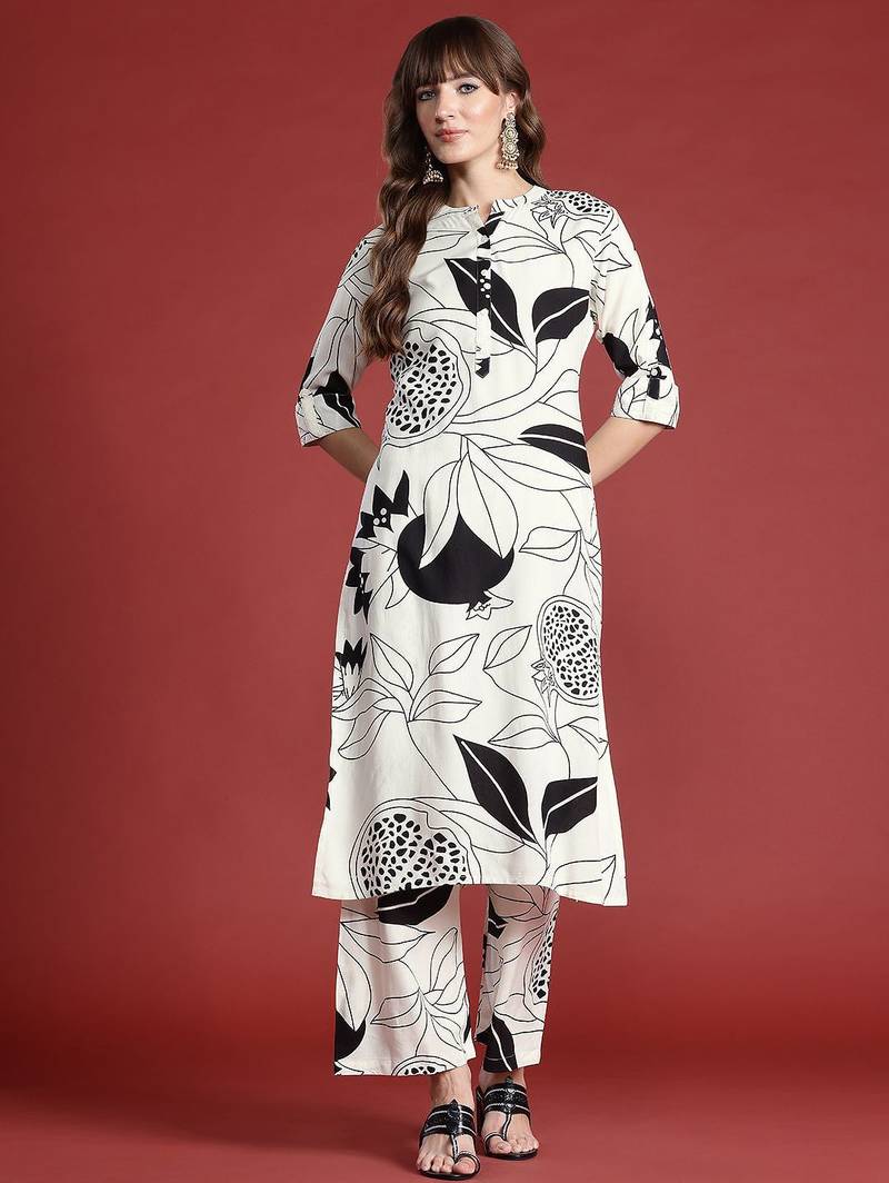 Floral Printed Kurta with Palazzos
