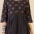 Floral Printed Round Neck Anarkali  Cotton Kurta With Trousers & With Dupatta