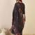 Floral Printed Round Neck Anarkali  Cotton Kurta With Trousers & With Dupatta
