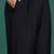 Plus Size Black Embroidered Straight Kurta Trousers With Dupatta Set