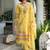 Women Floral Embroidered Regular Sequinned  Cotton Kurta with Trousers & With Dupatta