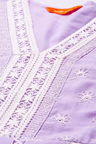 Ethnic Motifs Embroidered Thread Work Pure Cotton Kurta With Trousers & Dupatta