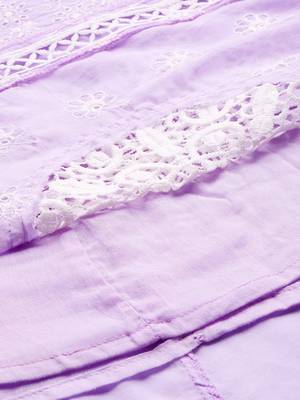 Ethnic Motifs Embroidered Thread Work  Cotton Kurta With Trousers & Dupatta 9
