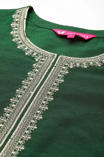 Women Ethnic Motifs Embroidered Regular Kurta with Trousers & Dupatta