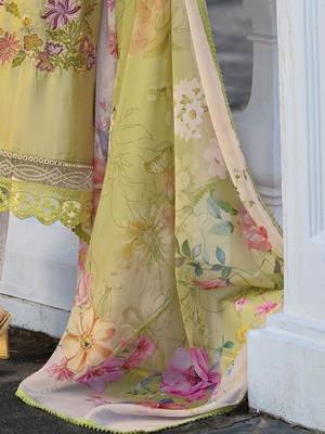 Women Floral Embroidered Regular Mirror Work Kurta with Trousers & Dupatta 6