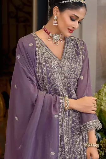 Women Ethnic Motifs Embroidered Regular Thread Work Kurta & Sharara With Dupatta