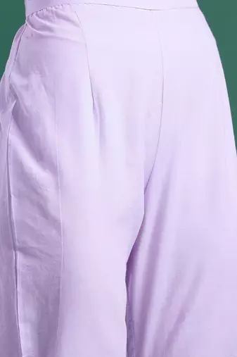 Ethnic Motifs Embroidered Pure Cotton Kurta with Trousers & Dupatta