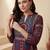 Women Ethnic Motifs Printed Mirror Work Pure Cotton Kurta & Trousers With Dupatta
