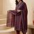 Women Ethnic Motifs Printed Mirror Work Pure Cotton Kurta & Trousers With Dupatta