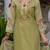 Floral Embroidered Mirror Work Pure Cotton Kurta With Trousers & Dupatta
