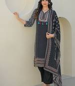 Women Ethnic Motifs Printed Regular Mirror Work Kurta with Trousers & With Dupatta