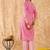 Ethnic Motifs Printed Straight Thread Work Kurta with Trousers