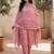 Women Floral Printed Regular  Cotton Kurta with Trousers & With Dupatta