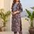 Women Floral Printed Regular Thread Work Kurta with Trousers & With Dupatta