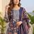 Women Floral Printed Regular Thread Work Kurta with Trousers & With Dupatta