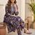 Women Floral Printed Regular Thread Work Kurta with Trousers & With Dupatta