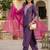 Women Ethnic Motifs Embroidered Regular Kurta with Trousers & With Dupatta