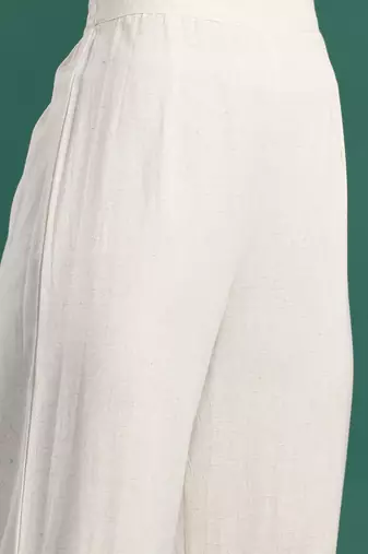 Ethnic Motifs Embroidered Thread Work Kurti with Trousers