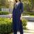 Women Regular Thread Work Kurta with Trousers