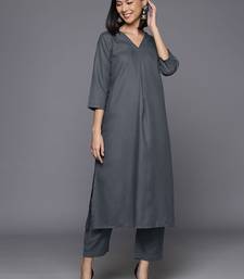 V Neck A-Line Kurta With Trouser