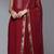 Women Regular Thread Work Silk Crepe Kurta with Trousers & With Dupatta