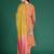 Striped Beads & Stones Pure Cotton Kurta With Trousers & Dupatta