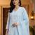 Women Ethnic Motifs Embroidered Regular Chikankari Pure Cotton Kurta with Trousers & With Dupatta