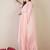 Women Floral Printed Regular Thread Work Linen Kurta with Trousers & With Dupatta