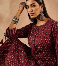 Women Ethnic Motifs Printed Regular Pure Cotton Kurta with Palazzos