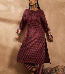 Women Ethnic Motifs Printed Regular Pure Cotton Kurta with Palazzos