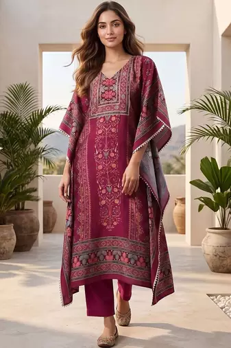 Women Ethnic Motifs Printed Regular Kurta with Trousers