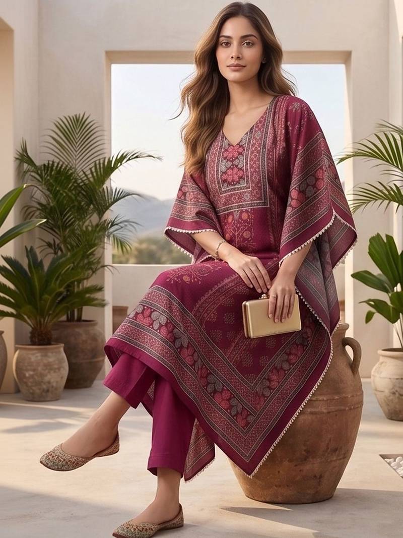 Women Ethnic Motifs Printed Regular Kurta with Trousers