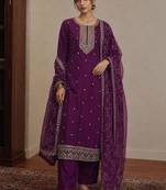 Women Ethnic Motifs Embroidered Kurta with Trousers & Dupatta
