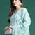 women floral printed regular mirror work  cotton kurta with trousers & with dupatta