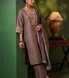 Women Ethnic Motifs Regular Mirror Work Kurta with Trousers & With Dupatta