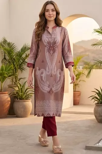 Women Ethnic Motifs Printed Regular Kurta with Trousers