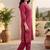 Women Ethnic Motifs Printed Angrakha Thread Work Chanderi Silk Kurta with Trousers