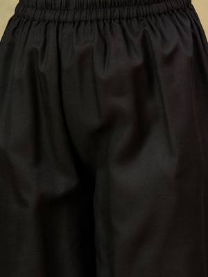 Floral Yoke Design Thread Work Straight Kurta With Trousers & Dupatta 3